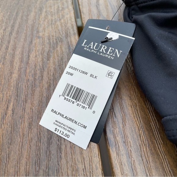 Ralph Lauren Black Halter Tankini Top 20 W Macys - Picture 8 of 10